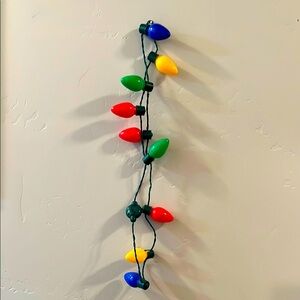 New, Colorful Christmas String Lights Necklace